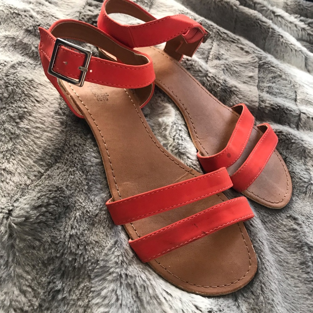 Peach sandals